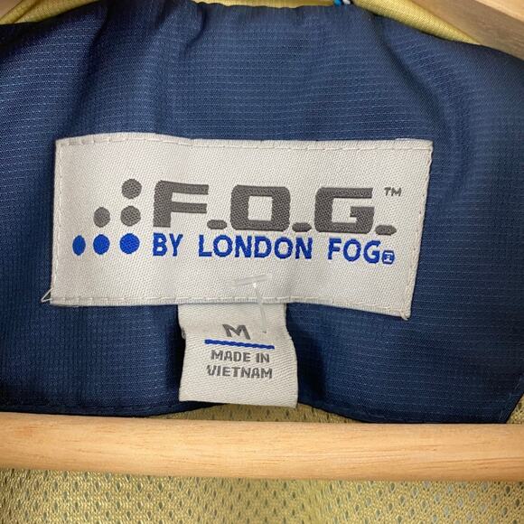 F.O.G. By London Fog Windbreaker Jacket Navy Men's M Gorpcore Classic Preppy - Picture 3 of 7